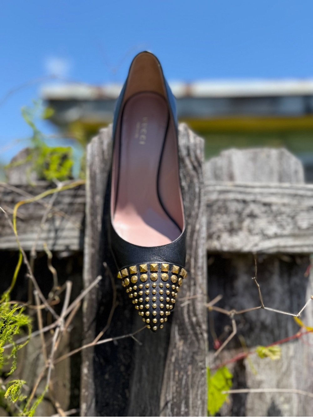 Authentic Gucci Malaga Kid Nero Pumps 38
